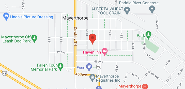 map of 4912 49 AVE